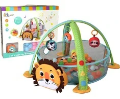 Lean Toys Žaidimų kilimėlis Konig Kids su kamuoliukais
