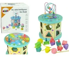 Lean Cars Lean Toys Edukacinis medinis mokomasis kubas