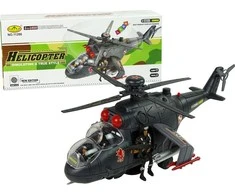 Lean Toys Žaislinis karinis sraigtasparnis