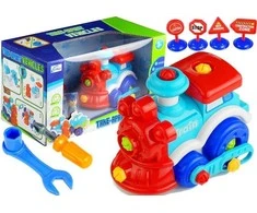 Lean Toys Surenkamas traukinukas vaikams nuo 3 metų