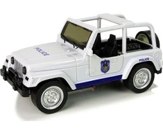 Lean Toys Policijos visureigis su šviesos ir garso efektais, 17 cm
