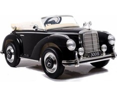 Lean Cars Vienvietis vaikiškas elektromobilis Mercedes 300S LS-618, juodas blizgus