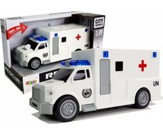 Lean Sport Auto Ambulans su diskų įtaisu Karetka Pogotowia su dźwiękiem