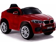 Lean Cars Vaikiškas elektrinis visureigis BMW X6M, nudažytas raudonai