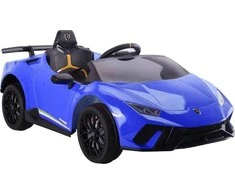 Lean Cars Vienvietis elektromobilis vaikams Lamborghini Huracan, mėlynas