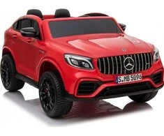 Lean Cars Akumuliatorinis automobilis vaikams „Mercedes GLC 63S QLS“, raudonos spalvos