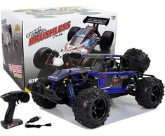 Lean Toys Bagis su nuotolinio valdymo pultu ENOZE 9303E, 1:18, 45 km/h, mėlynas