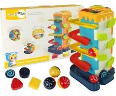 Lean Toys Edukacinis figūrėlių žaidimas 4 aukštų su melodijomis