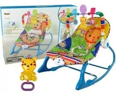Lean Toys 2-in-1 sūpuoklė-kėdutė su tigru