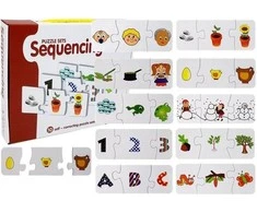 Lean Toys Edukacinė dėlionė "Seka", 10 derinių