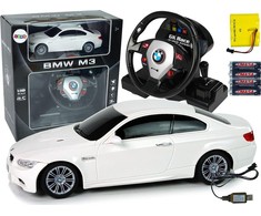 Lean Cars NUOTOLINIU BŪDU VALDOMAS BMW M3 SU VAIRU, GARSU IR ŠVIESOMIS – 2.4G, 1:18