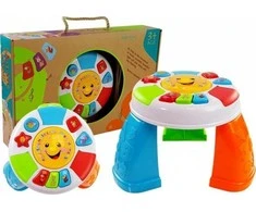Mokomasis mažylio stalas Lean Toys su garsais ir pianinu