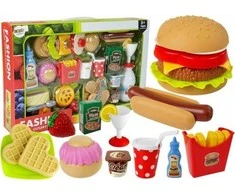 Žaislinio maisto rinkinys Lean Toys Burgeriai
