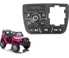 Muzikos skydelis elektromobiliui Lean Cars XMX618, juodas