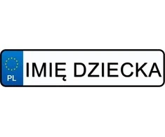 Lean Cars Vairuotojo pažymėjimo numeriai Vaiko vardo lipdukas