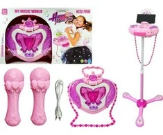 Žaislinis mikrofonas Lean Toys, rožinis
