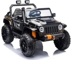 Lean Cars Akumuliatorinis dvivietis automobilis vaikams XB-1118 4x4, juodos spalvos