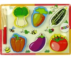 Lean Toys Medinis daržovių pjaustymo rinkinys, 6 vnt