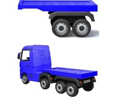 Lean Cars Vaikiškas sunkvežimis su priekaba Mercedes Actros HL358, mėlynas
