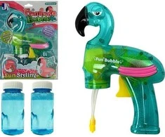 Lean Toys Muilo burbulų pistoletas Flamingas