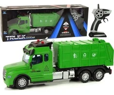 Nuotoliniu būdu valdoma šiukšliavežė vaikams Lean Toys, žalia