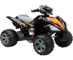 Lean Cars Vidutinio dydžio Quad Juodas - Elektrinė važiuojanti transporto priemonė