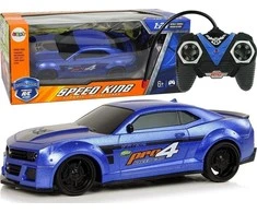 Lean Toys Nuotoliniu būdu valdomas sportinis automobilis 1:24 mėlynas