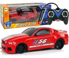 Lean Cars Nuotoliniu būdu valdomas sportinis automobilis 1:24 raudonas