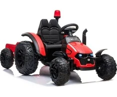 Lean Cars Raudonas akumuliatorinis traktorius su priekaba HZB-200