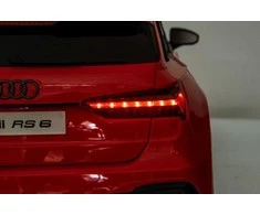 Lean Cars Elektrinis automobilis Audi RS6 BRD-2118, raudonas