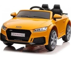 Lean Cars Vienvietis vaikiškas elektromobilis Audi TTRS, geltonas