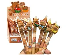 Lean Rašiklis su trintuku Capybara 3D, mėlynas, automatinis, 15 cm