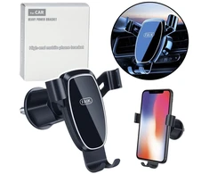 Lean Automobilinis telefono laikiklis, juodas