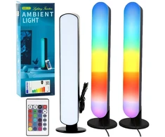 Lean RGB LED šviestuvų rinkinys su nuotolinio valdymo pultu 2 vnt.