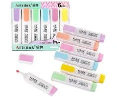 Lean Pastelinių žymeklių rinkinys 6 vnt.
