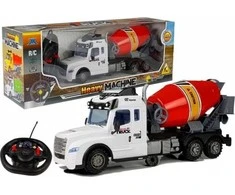 Žaislinė betono maišyklė su pulteliu Lean Toys