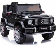 Vienvietis vaikiškas elektromobilis Lean Cars Mercedes G63 AMG, juodas