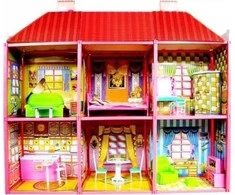 „Lean Sport Dollhouse“ didžiulė vila su baldais