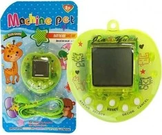 Lean Toys Kompiuterinis žaidimas Elektroninis augintinis su pakabuku, žalias