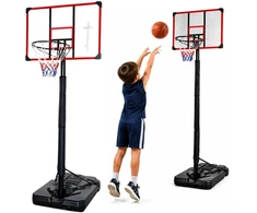 Lean Sport Krepšinio stovas su reguliuojamu aukščiu, 225–305 cm