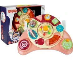 Lean toys Interaktyvus muzikinis žaislas vaikams, rausvas