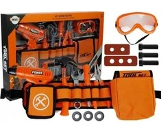 Lean Toys Meistro diržas su gręžtuvu ir kitais įrankiais