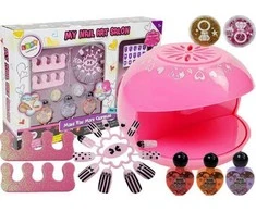 Lean Toys Vaikiškas nagų puošybos rinkinys su nagų džiovintuvu