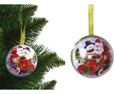 Lean Toys Kalėdinis burbulas, 7 cm