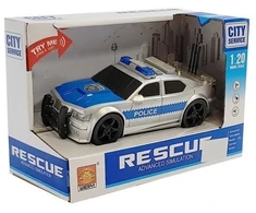 Lean Toys Policijos automobilis su šviesomis ir garsais, 1:20 mastelis