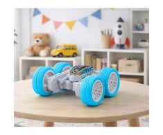 Lean Toys Radijo bangomis valdomas akrobatinis automobilis 1:32 mėlynas