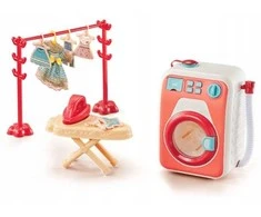 Lean Toys LeanToys B22J Rinkinys DO PRANIA Skalbimo mašina WIESZAK DESKA