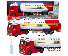 Lean Toys Žaislinis autocisternos sunkvežimis su šviesomis ir garsais, 61 cm
