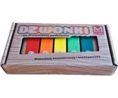 Lean Toys 5 tonų spalvoti varpeliai ant medinio rėmo