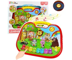 Lean Toys Interaktyvi mokomoji lenta gyvūnų garsai su pianinu